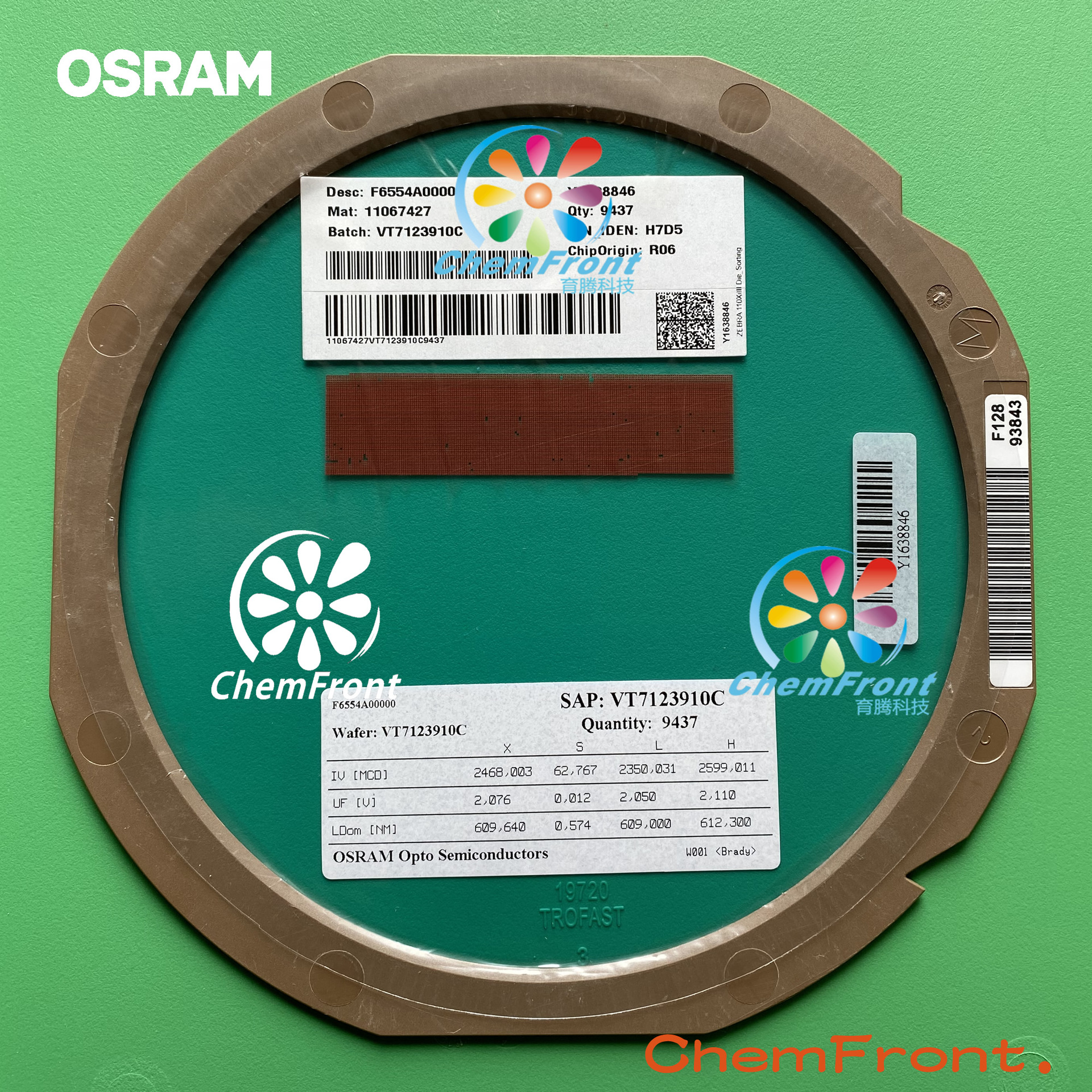 Led Red Decorative Lighting Osram Led Red Light Chip 610Nm Light-Emitting Chip Button Backlight