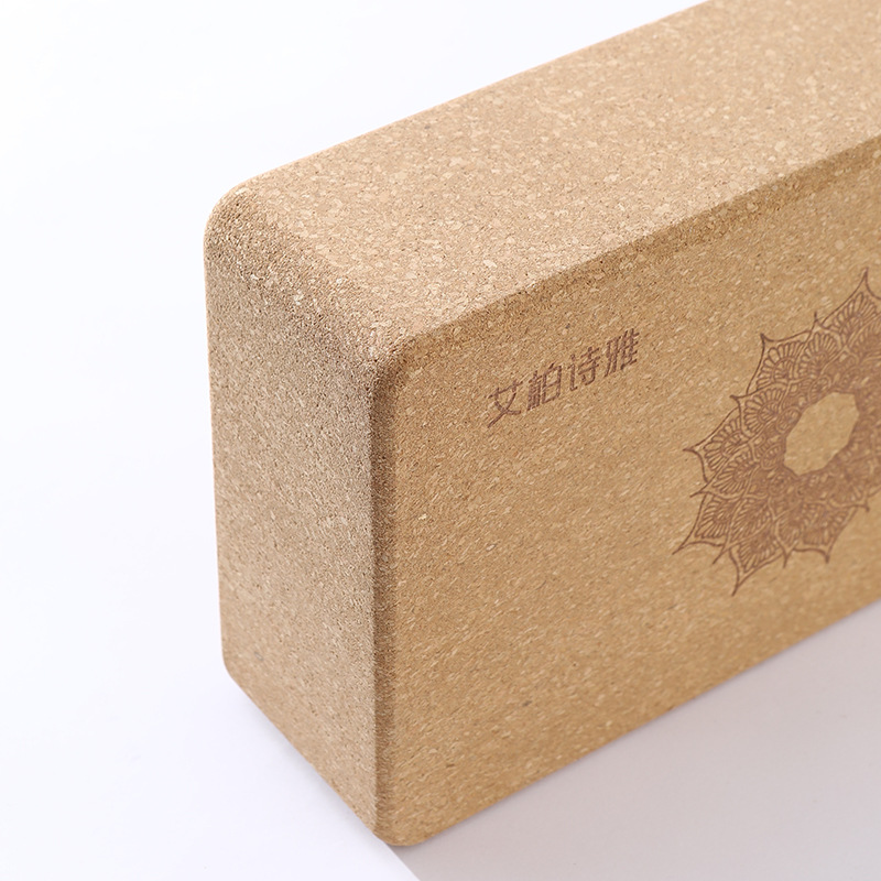 Cork Yoga Bricks Wholesale Manufacturers with Personalized Logo Iyengar 369 High Density, Really Non-Shedding, Special for Dancing