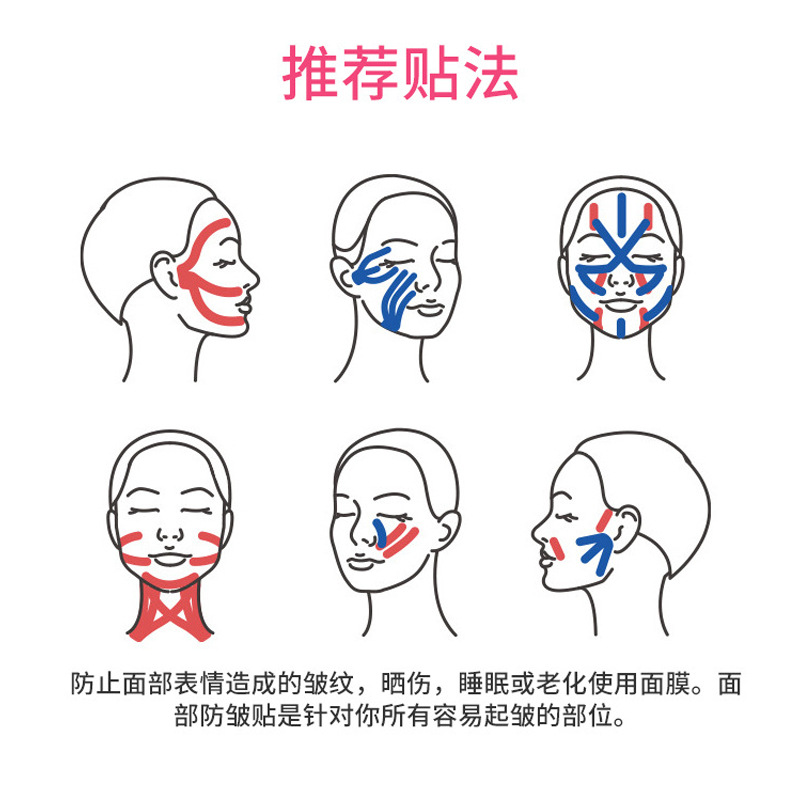 Intramuscular Effect Patch Facial Lifting Bandage Muscle Patch Elastic Muscle Patch Facial Xiaohongshu Anti-Wrinkle Firming