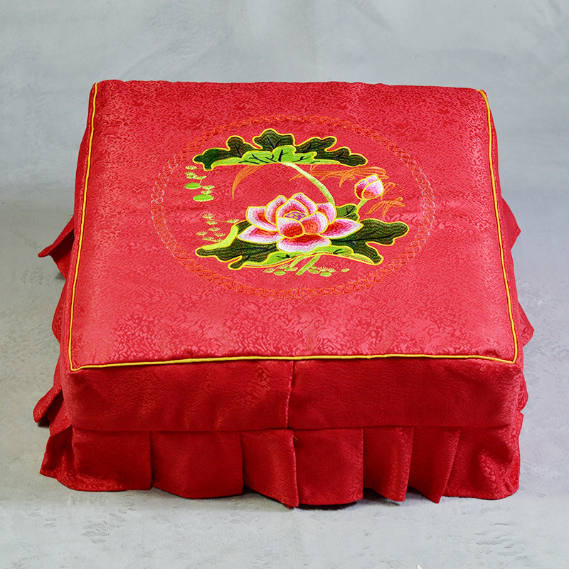 Worship Pad Set Worship Stool Set Temple Buddha Hall Worship Stool Set Futon Pad Set