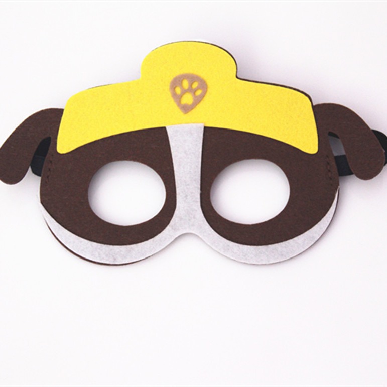 Halloween Felt Mask Woof Team Mask Eye Mask Children's Day Parent-Child Activity Prom Dress Up Performance Birthday
