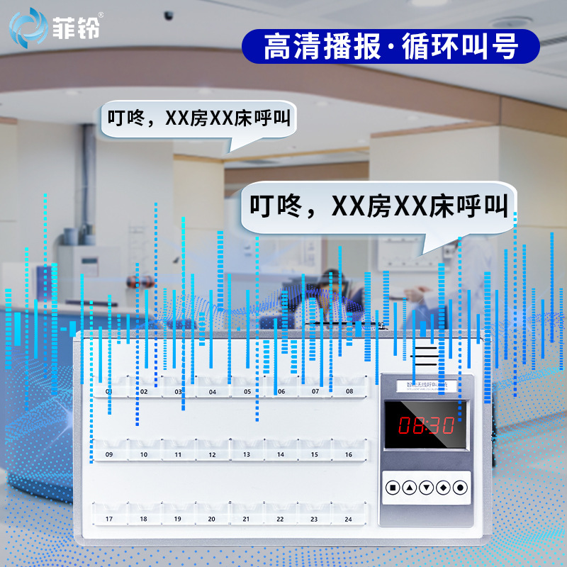 Hospital Wireless Pager Nursing Home Call System Ward Bedside Call Voice Number Medical Kanban Host