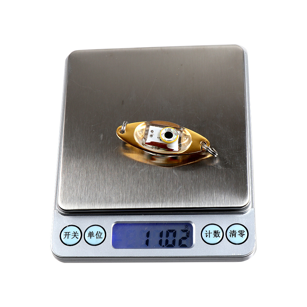 5cm LED Luya Leech Sequin Button Fish Eye Trap Light Electronic Luya Bait Underwater Fish Collator