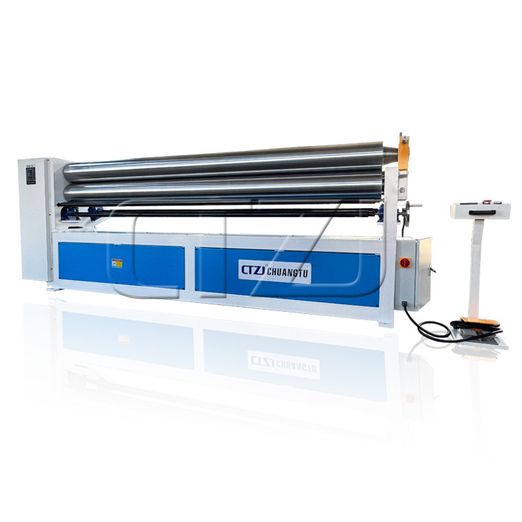 Chuangtu Asymmetric Rolling Machine W11F-6X3100 with Front Tipping Three-Roller Rolling Machine Production Manufacturer