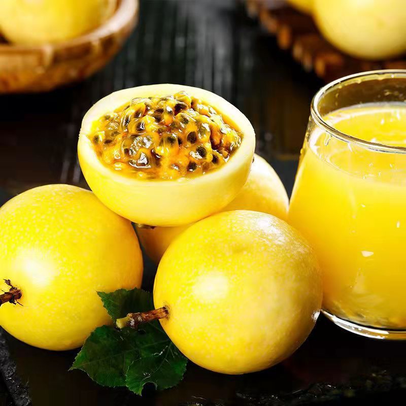 Guangxi Yunnan Golden Passion Fruit Fresh Fruit Yellow Wrinkled Skin Freshly Picked Free Shipping Passion Fruit Dropshipping