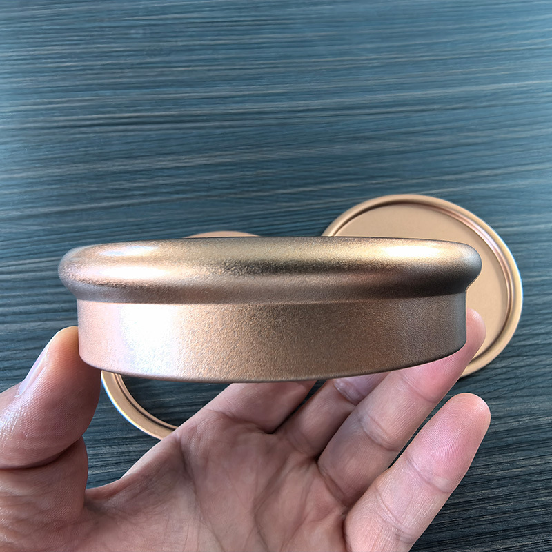 Factory direct supply 99 tinplate big lid three-piece plastic lid tea milk powder rice flour tea medicine candy jar