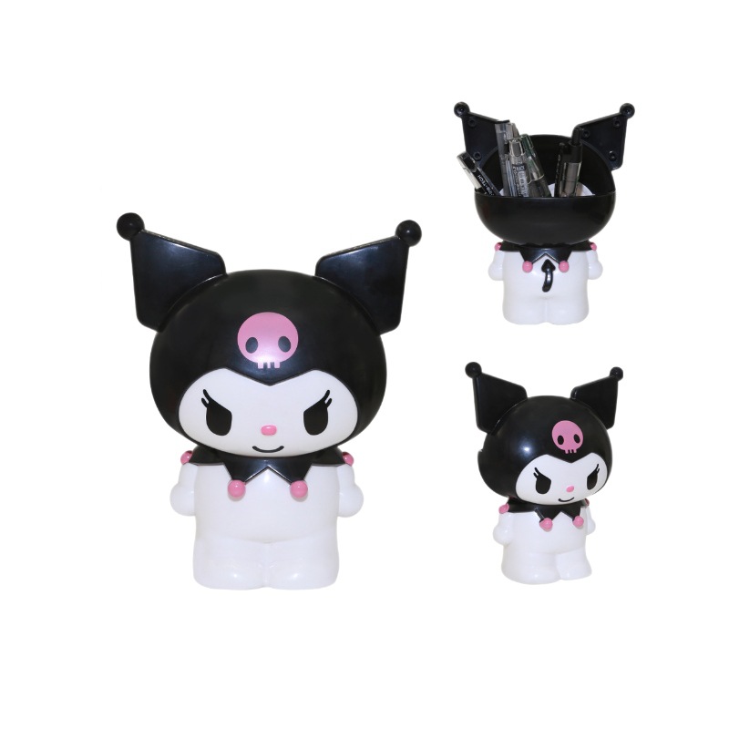 Cross-Border Hot-Selling Sanrio Crayon Shin-Chan and Spongebob Series Creative Pen Holder Makeup Brush Storage Student Gift