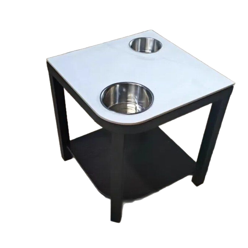 Special Tea Table for Mahjong Machine High-end Chess and Card Room Rock Board Tea Table Mahjong House Tea Rack Waterproof Fireproof Small Tea Table