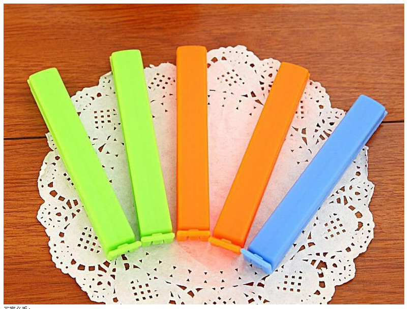 New Hot Selling Creative Candy Color Sealing Clip Plastic Bag Sealing Clip Fresh Snack Food Clip Tea Sealing Clip