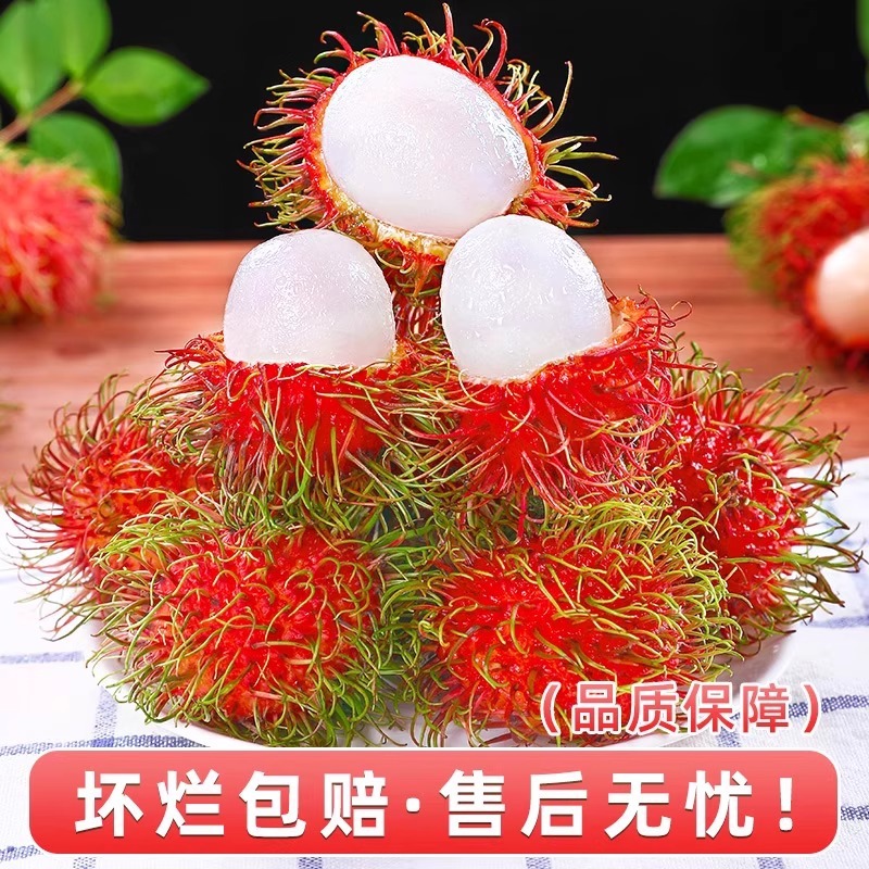 Fresh Rambutan Fruit 2.5kg Seasonal Whole Box of Rambutans Thai Tropical Fruit for Pregnant Women