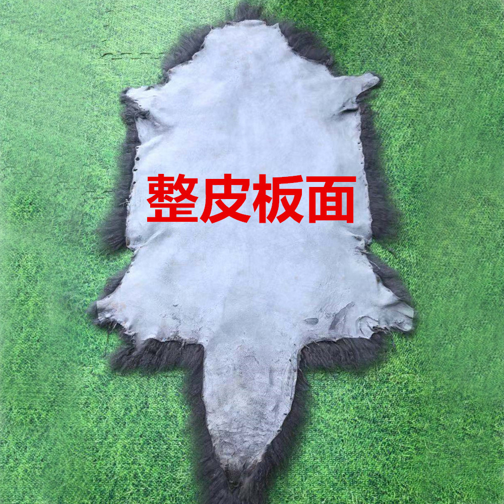 The whole piece of Ningxia Tan sheepskin fur raw material two wool long fur material Tan sheep wool doll wig hair row