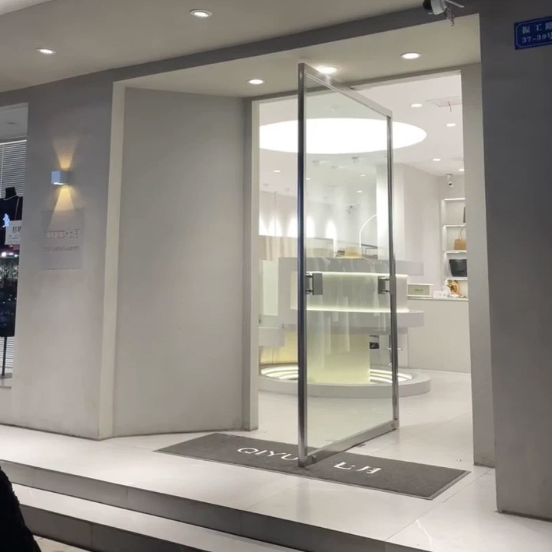 Shopping Mall Hotel Central Axis Aluminum Alloy Revolving Door Villa Exhibition Hall Clubhouse Home Partition Glass Door Silent Single Channel