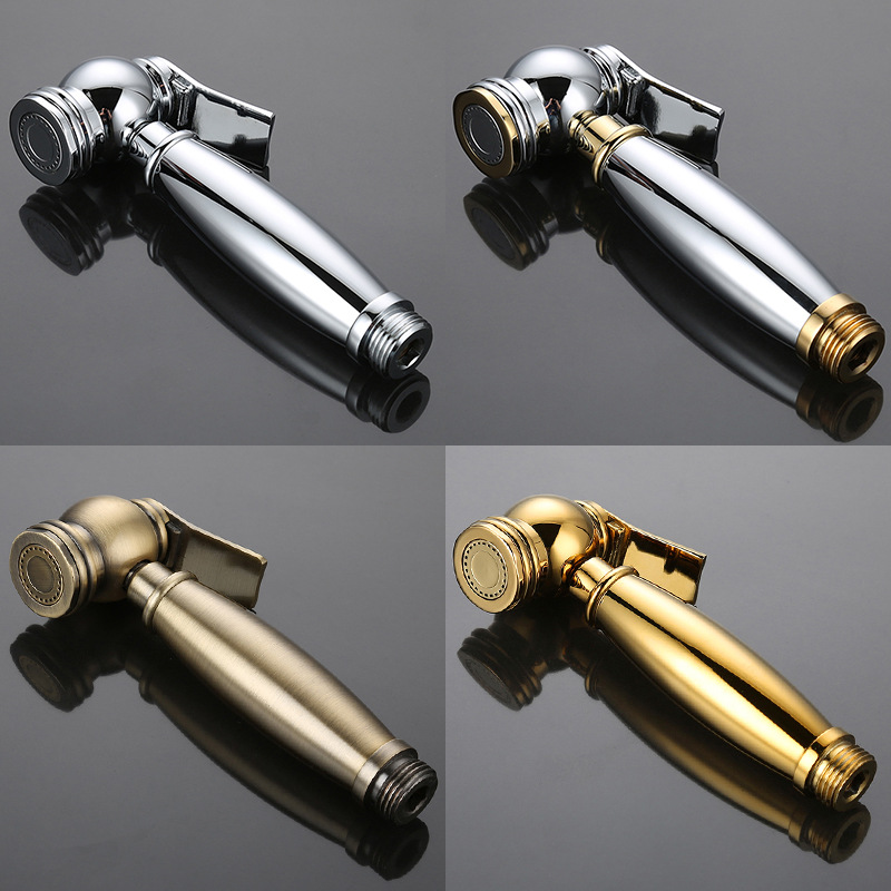 All Copper Toilet Companion Spray Gun Washer Kitchen Booster Nozzle Toilet Flushing Water Spray Gun Toilet Faucet