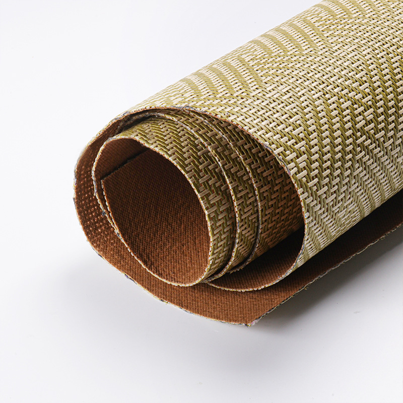 Moisture-Proof and Mildew-Proof Rattan Mat, Summer Mat, Student Dormitory Curtain Pattern Bed Sheet, Cuttable and Foldable Bedroom Mattress Semi-Finished Product