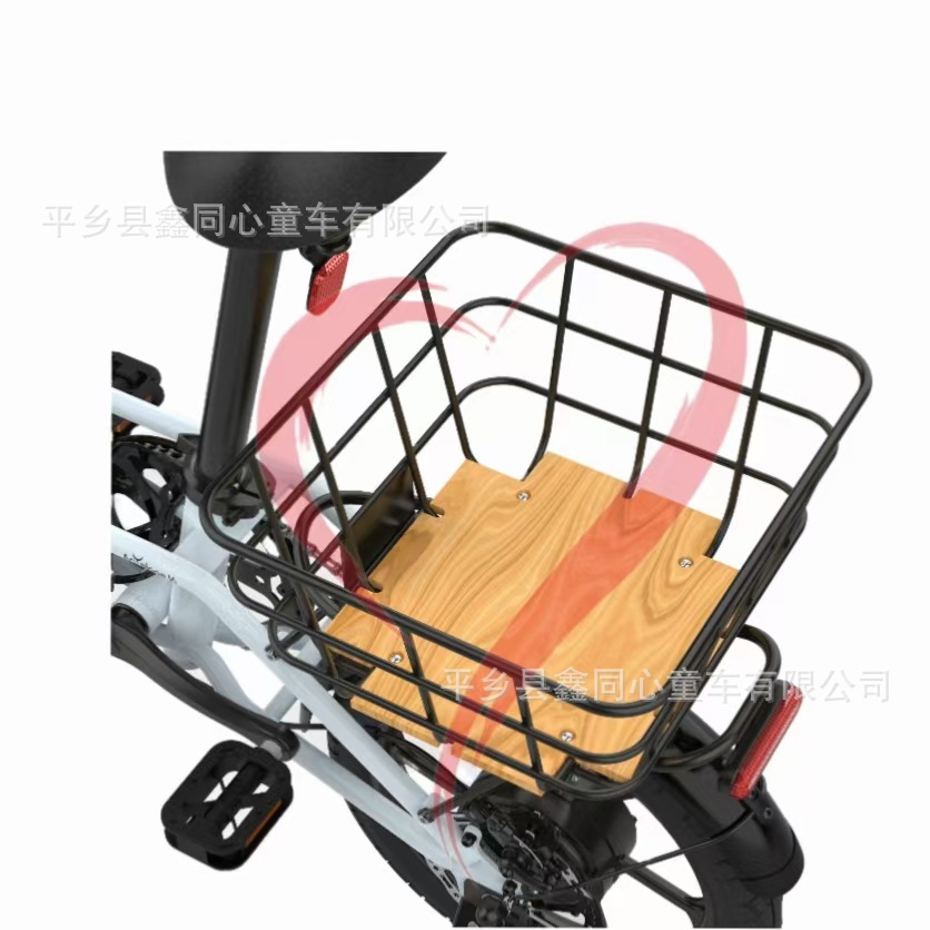 Customized Bicycle with Wooden Basket, Iron Pipe Basket, Thick Bicycle Basket, Rear-Mounted Front Bicycle