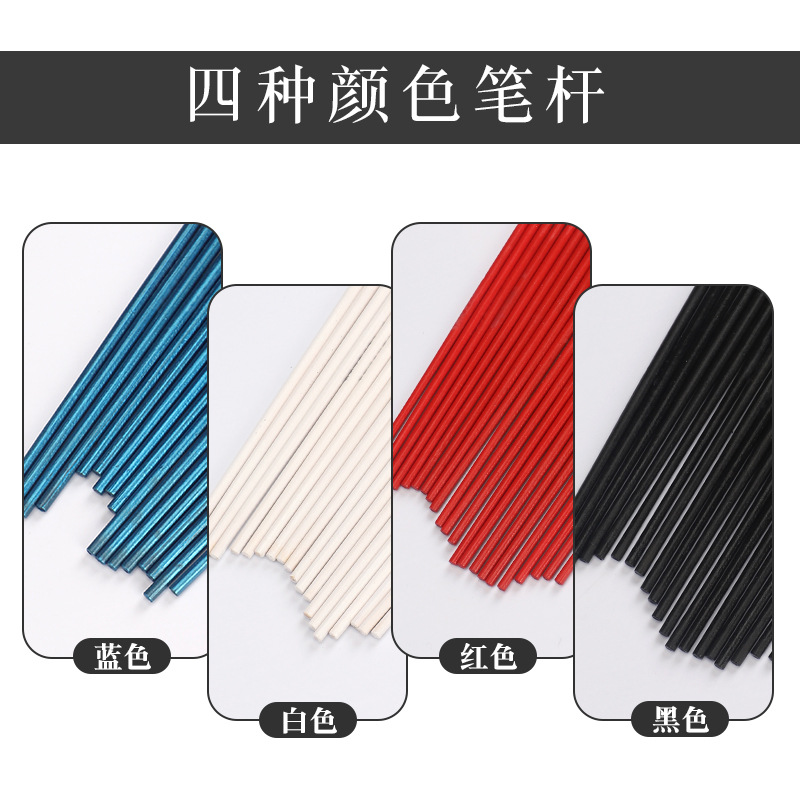 Fine brushwork drawing brush drawing brush nail art horse hair wood pole gouache oil painting acrylic art drawing brush paint