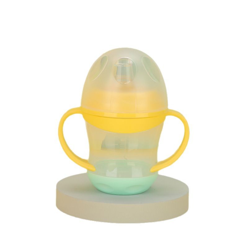 Baby Duckbill Type Anti-Drip Leakage Cup with Lid and Handle Kidsren's Learning Drinking Cup Duckbill Cup