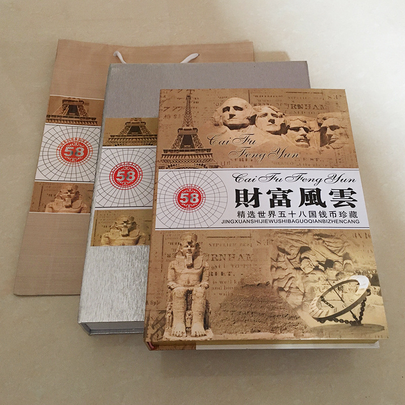 58 иностранных монет, банкноты, альбомы для коллекции, подарки