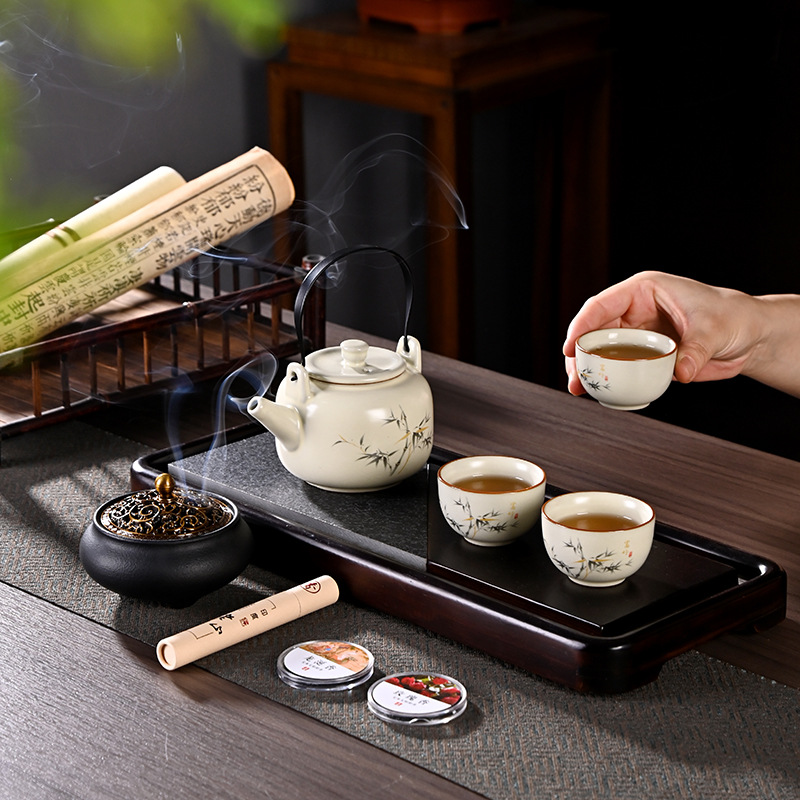 Tea Set Gift Box for Elders, Kung Fu High-End Business Souvenirs, Practical Tea Sets, Tea Ceremony Wholesale