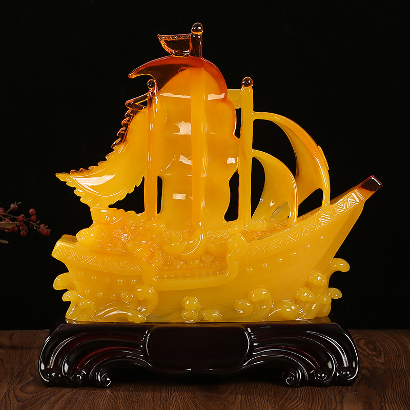 Chinese Sailing Sailing Decoration Company Office Desk Decoration Store Opening New House Gift