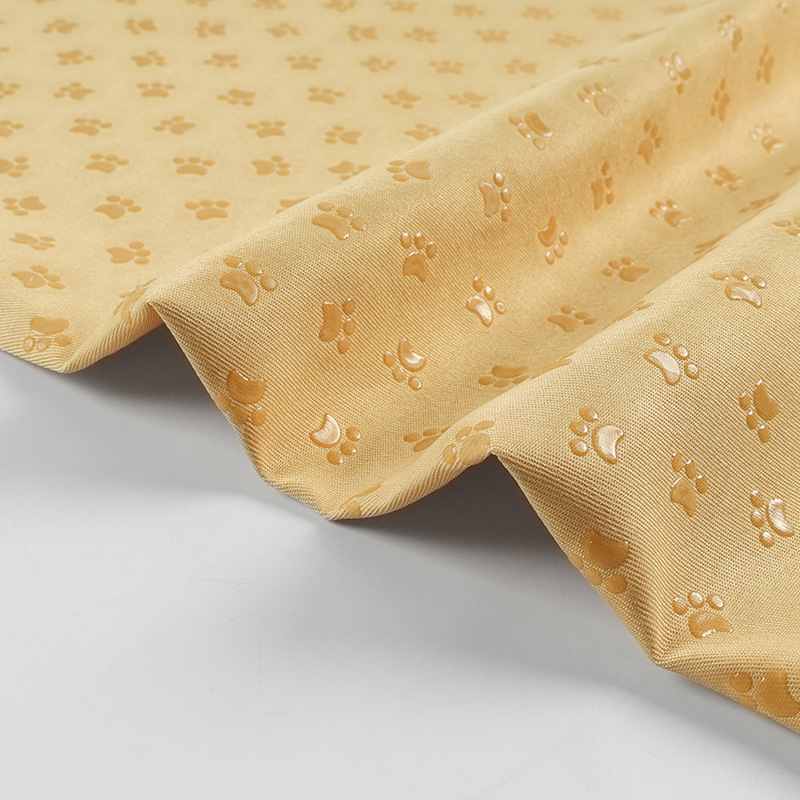Spot 200g Uniform Paw Print Anti-Slip Cloth Twill Anti-Slip Cloth Drop Plastic Cloth Baby Soles Cat Kennel Kennel
