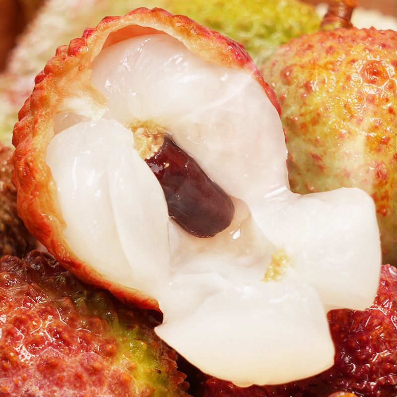 Hainan Feizixiao Lychees 2.5kg Whole Box Free Shipping Wangbai Sugar Frozen Guiying Lychees