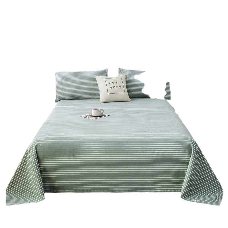Unprinted Style Cotton Old Coarse Cloth Mat Three-Piece Set Thickeneded Pure Cotton Cloth Bed Sheetss Household Washable Air-Conditioned Mat Wholesale