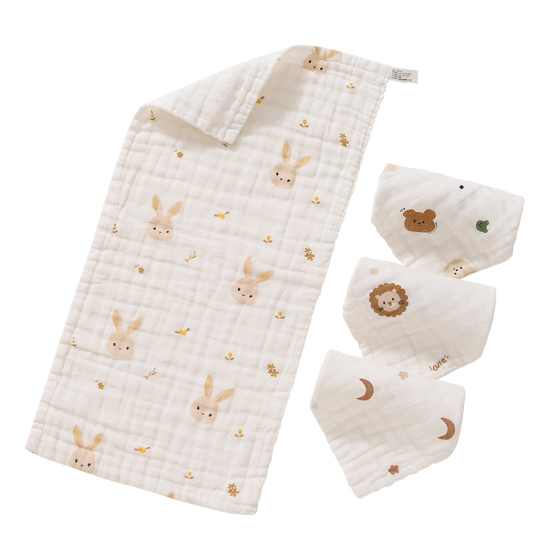 Baby saliva towel newborn pure cotton super soft small square towel baby special face towel children supplies gauze towel