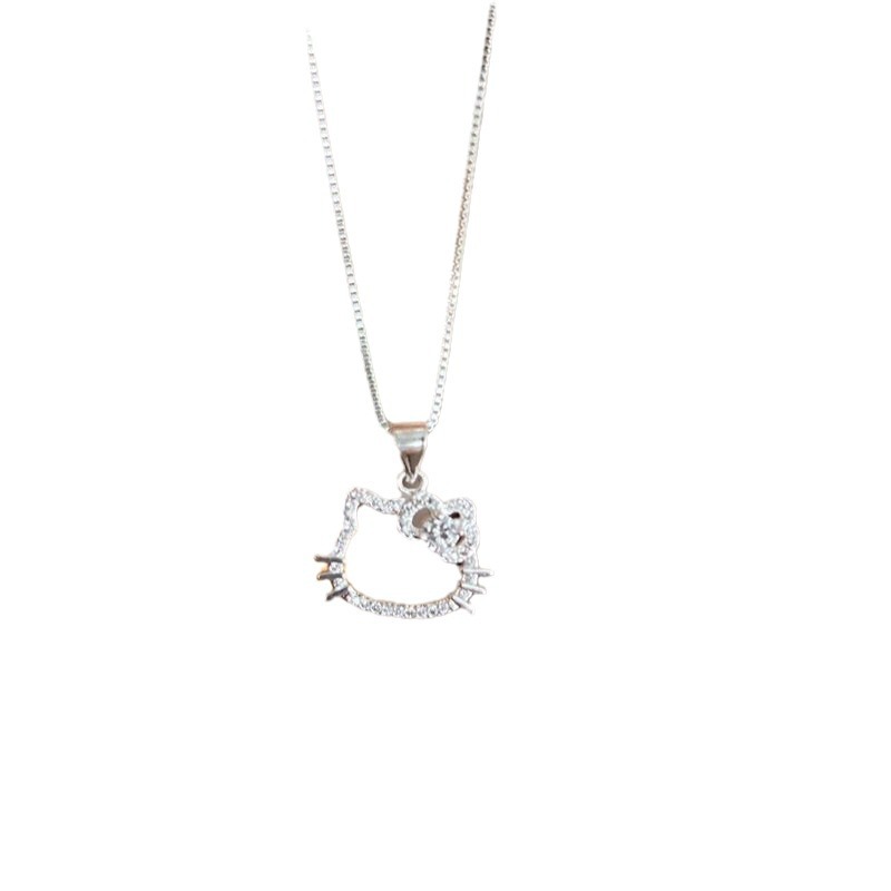 Birthday Gift Kitty Necklace Women's Sweet Cute Pendant Clavicle Chain for Girlfriends