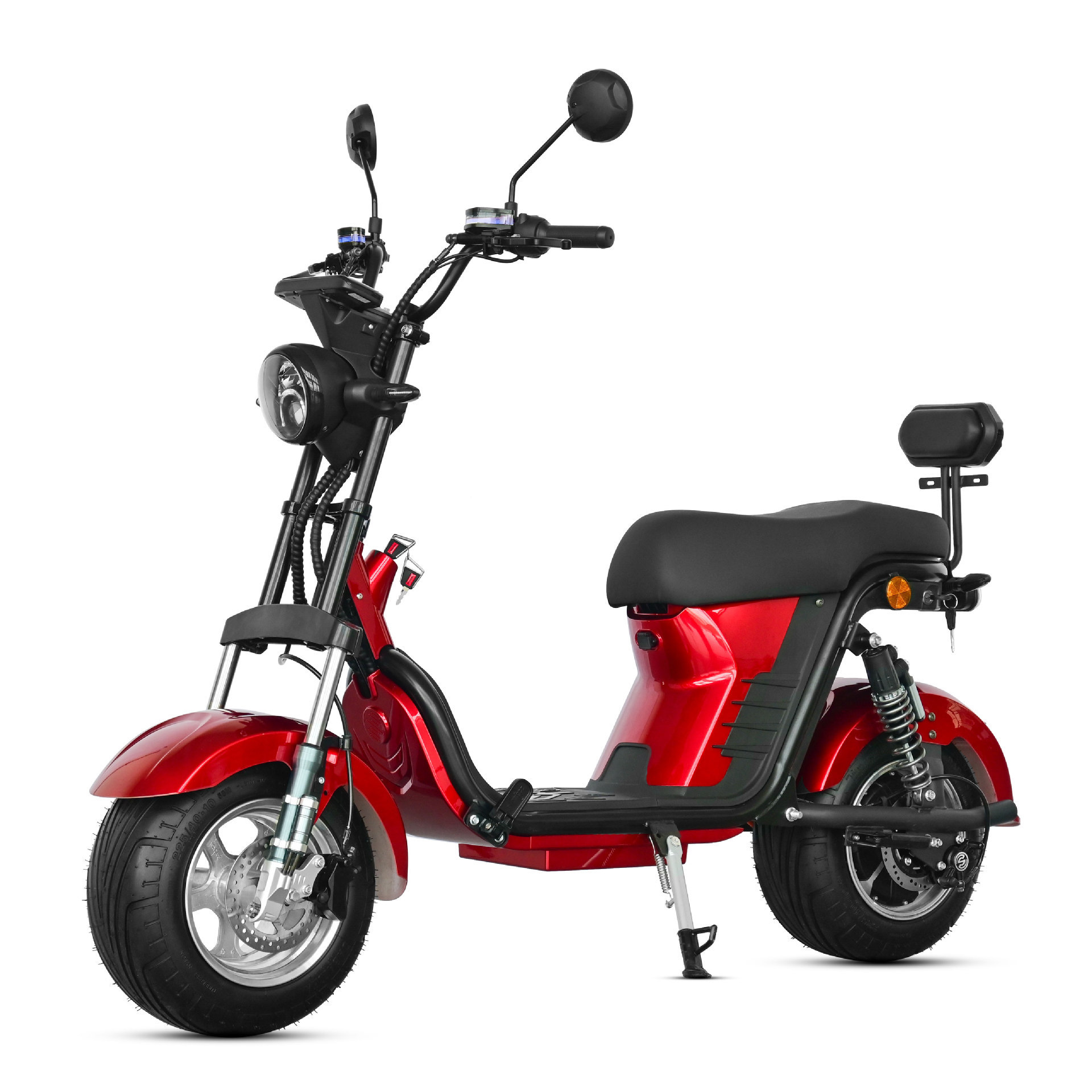 Лучший электрический скутер в Бразилии 60V20A двойная батарея короткая модель большой Harley электрический скутер Citycoco мобильный скутер City Harley