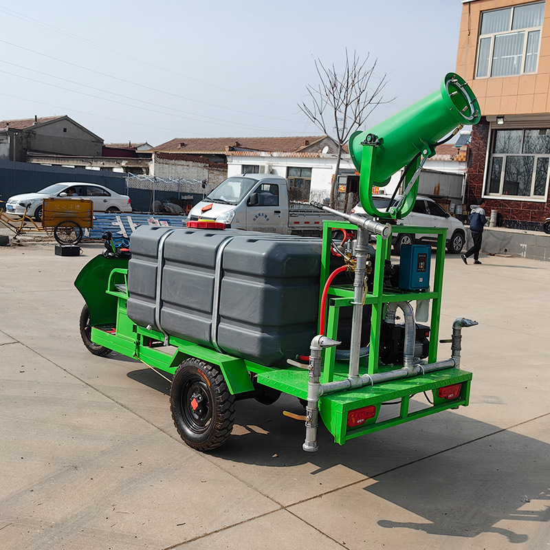 New Energy Electric Three-Wheel Fog Cannon Sprinkler Truck for Construction Sites, Garden Environmental Protection, Greening, Road Sanitation, High-Pressure Flushing Truck