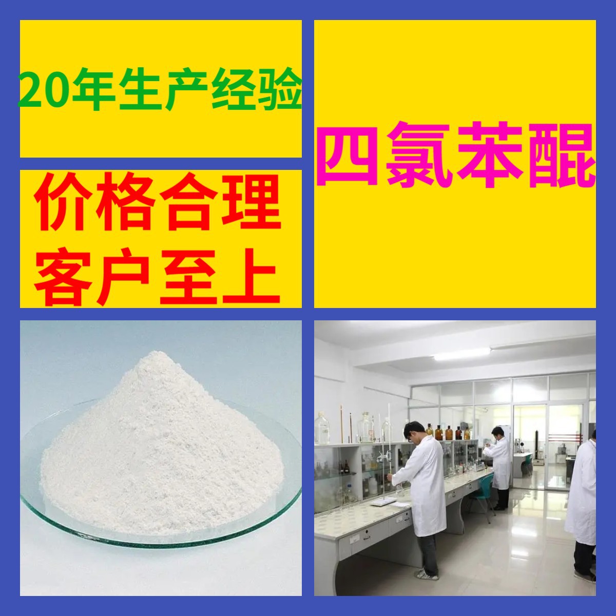 Тетрахлороквинон, сильный торговец с 20-летним опытом производства, многоцелевое 99% содержание, отправка по всей стране в Фуцзянь и Чжэцзян