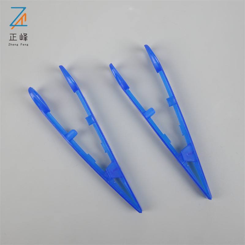 Пинцет с круглой головкой, медицинский одноразовый, стерильный, пластиковый, для перевязок