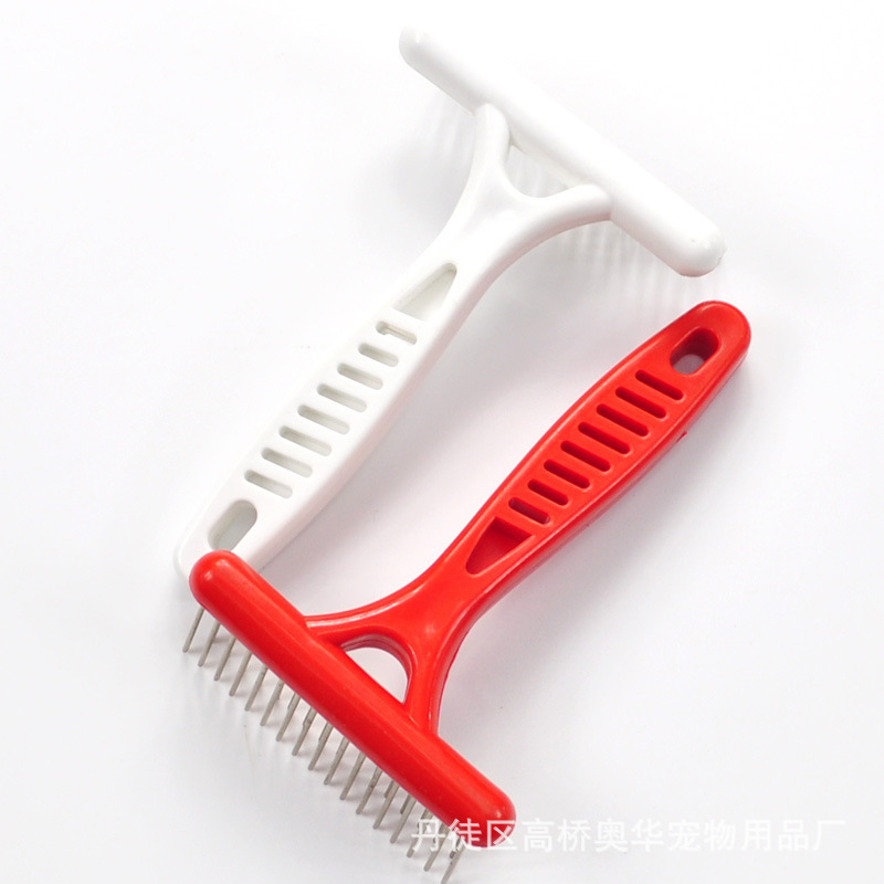 Pet Grooming and Cleaning Products Manufacturer Special Sale: Detangling Comb for Cats and Dogs, Flea Removal Comb, Metal Needle Rake Comb for Hair Removal