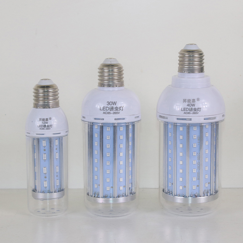 Led Insect Trap Lamp 365Nm Purple Light Outdoor Fish Pond Feeding Fish Raising Frog Scorpion Solar Insect Killing Black Light