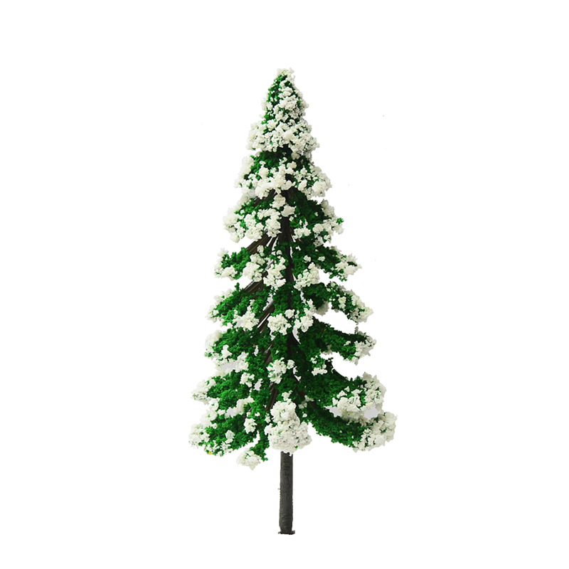 Architectural Sand Table Jewelry Model Tree Mini Snow Scene Micro Landscape Small Tree Hand-Made Landscaping Finished Plastic Cedar Tree