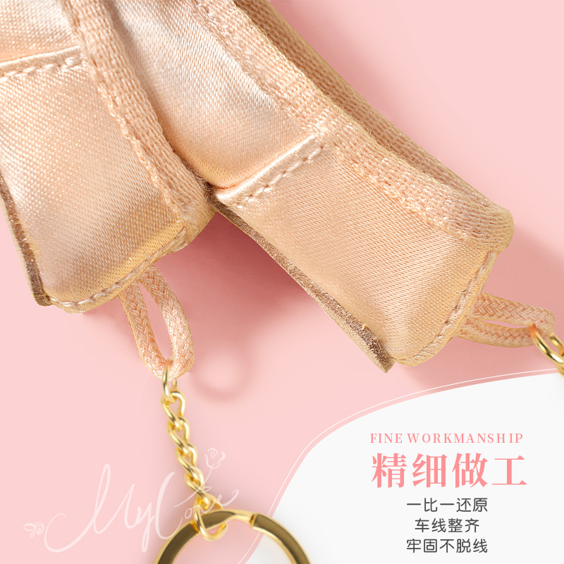 Wholesale Ballet Dance Mini Pointe Shoes Accessories Women's Cute Key Chain Key Chain Bag Pendant Handmade Jewelry