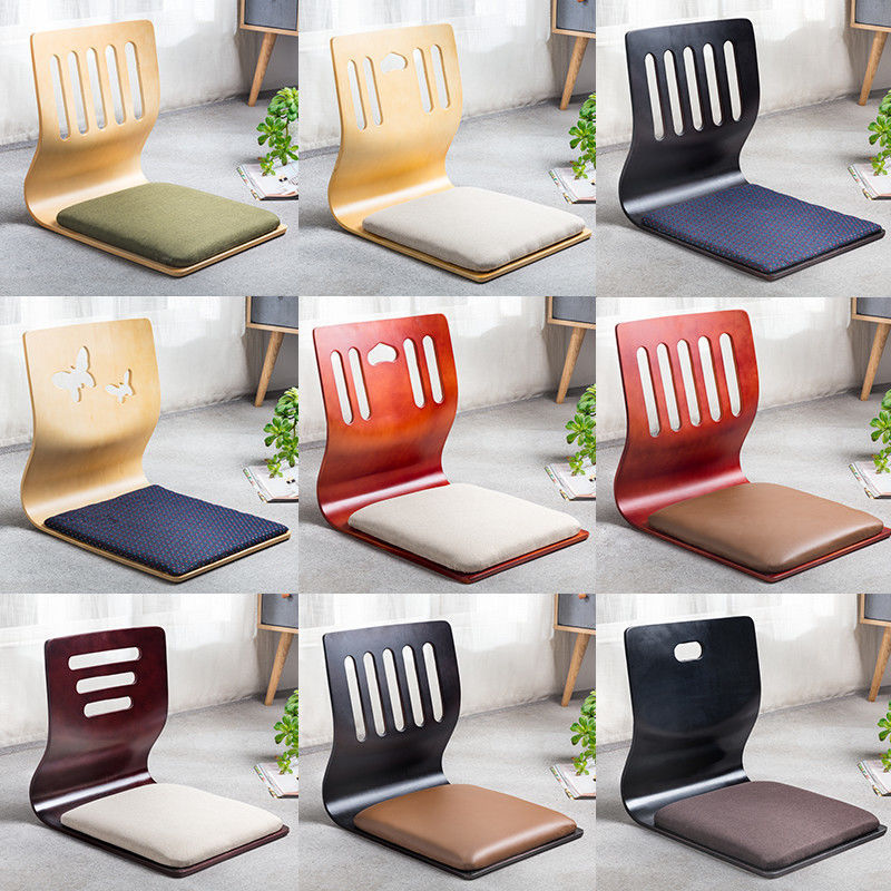 Tatami Chair and Room Chair Japanese and Korean Bed Backrest Chair Dormitory Legless Chair Stool Dormitory Lazy Chair Bay Window Chair