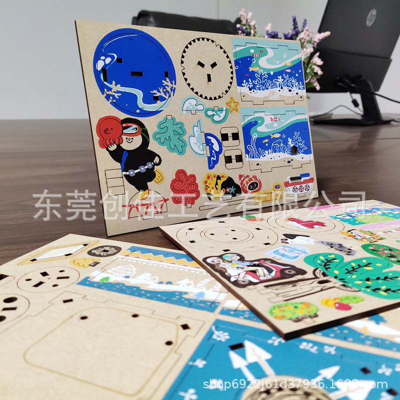Undertake Uv Printing Processing of Wooden Products, Uv Printing of Three-Dimensional Puzzles, Laser Cutting of Mdf and Oosong Board, Uv Customization