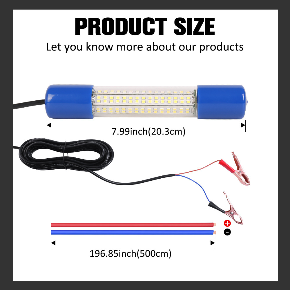 New LED high-power 30W50W fishing lamp fishing lamp 12V24V underwater lamp ice fishing lamp