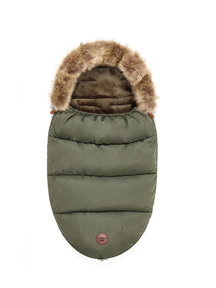 Footmuff Stroller Sleeping Bag Baby Autumn and Winter Stroller Thickeneded Anti-Kick Quilt Newborn Warm and Cold-Proof Autumn and Winter