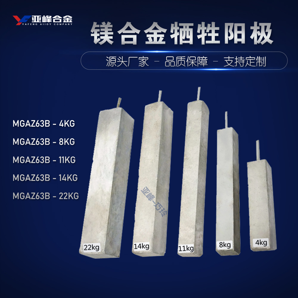 Pre-Packaged Magnesium Anode for Pipeline Natural Gas, Ready for Delivery, 14kg Set of Sacrificial Anode Complete Set