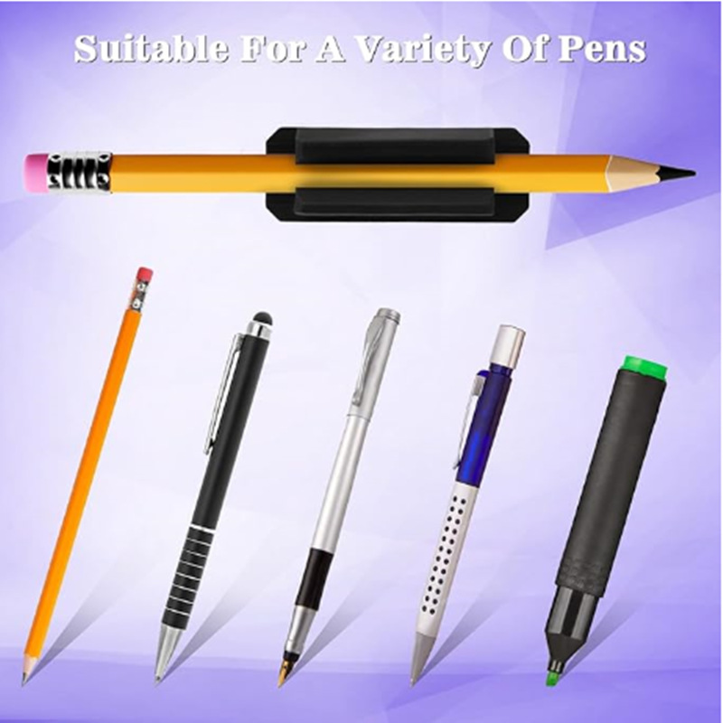 Amazon Pencil Holder Clip Self Adhesive Silicone Pen Holder Clip For Desk Refrigerator Whiteboard Blackboard Bulletin Board