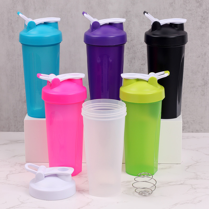 600ml Sports Water Cup Custom Logo Shaker Cup Fitness Cup Milkshake Protein Powder Shaker Cup Mixing Cup Wholesale
