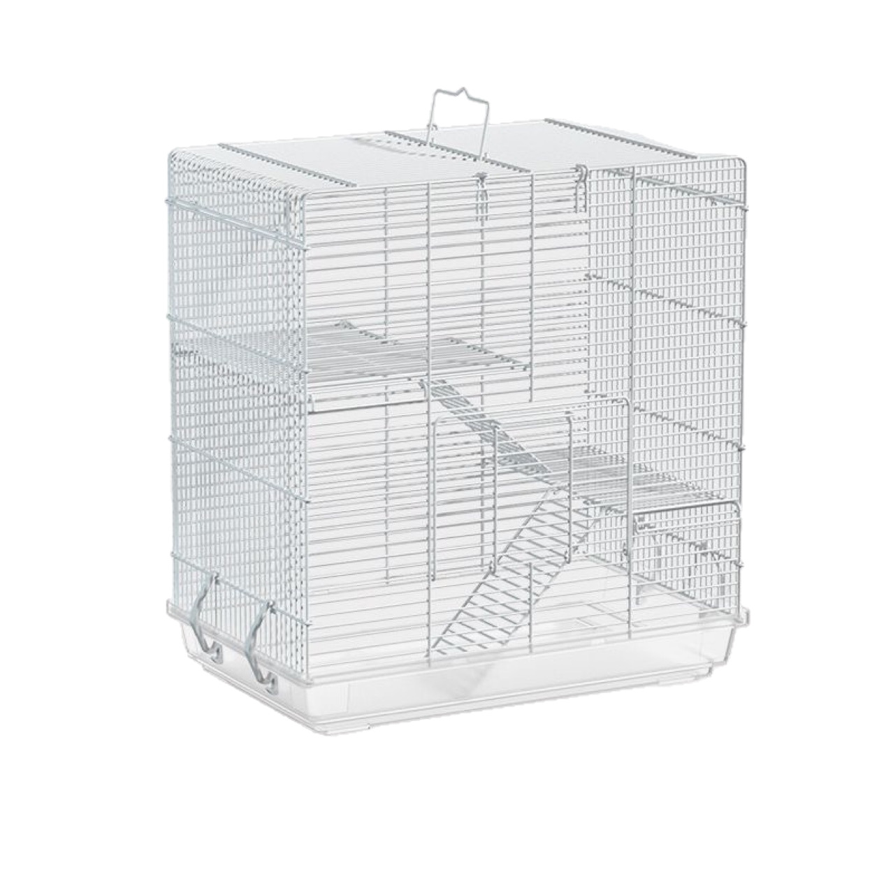 Three-Layer Ladder Squirrel Cage, Sugar Glider Breeding Cage, Chinchilla Hamster Squirrel Villa with Extra-Large Door