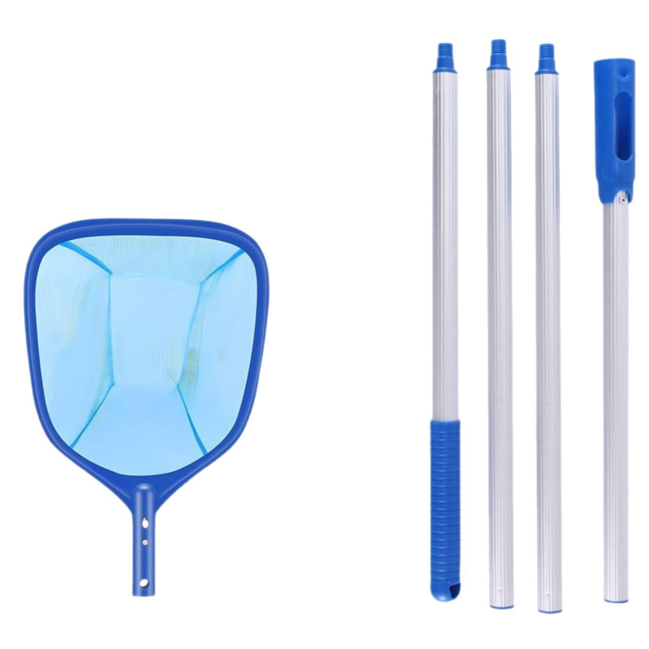 Swimming Pool Cleaning Supplies Accessories Fish Pond Leaves Deep Water Shallow Water Fishing Leaf Net Skimming Flat Net Aluminum Alloy Rod Tube