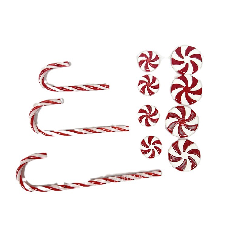 Christmas Candy Red White Green White Candy Windmill Crutch Candy Set Christmas Tree Decorative Charm Amazon Set