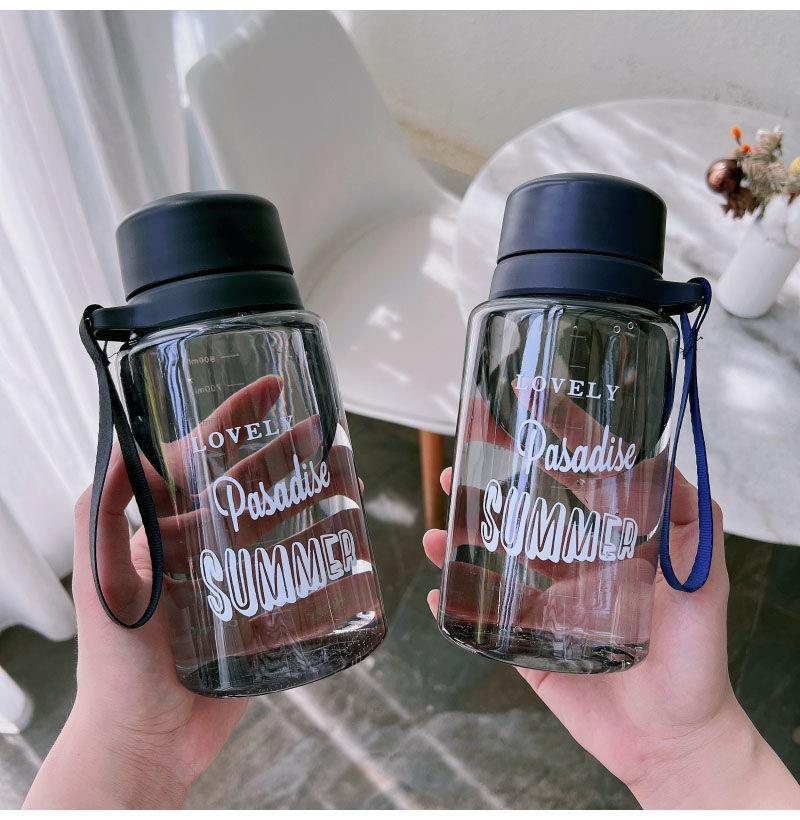 Super Large Capacity Plastic Water Cup High Temperature Resistant Migrant Workers' Outdoor Space Cup Unbreakable Portable Cup Sports Kettle