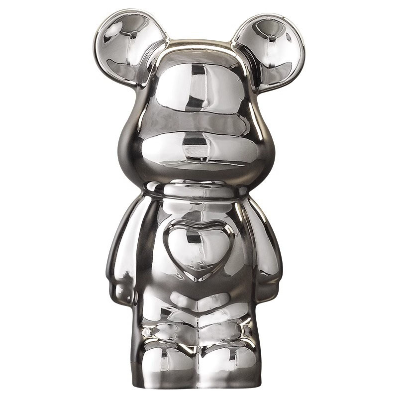 Internet famous violent bear ornaments tide brand kaws building block bear love bear living room large landing light luxury TV cabinet cartoon