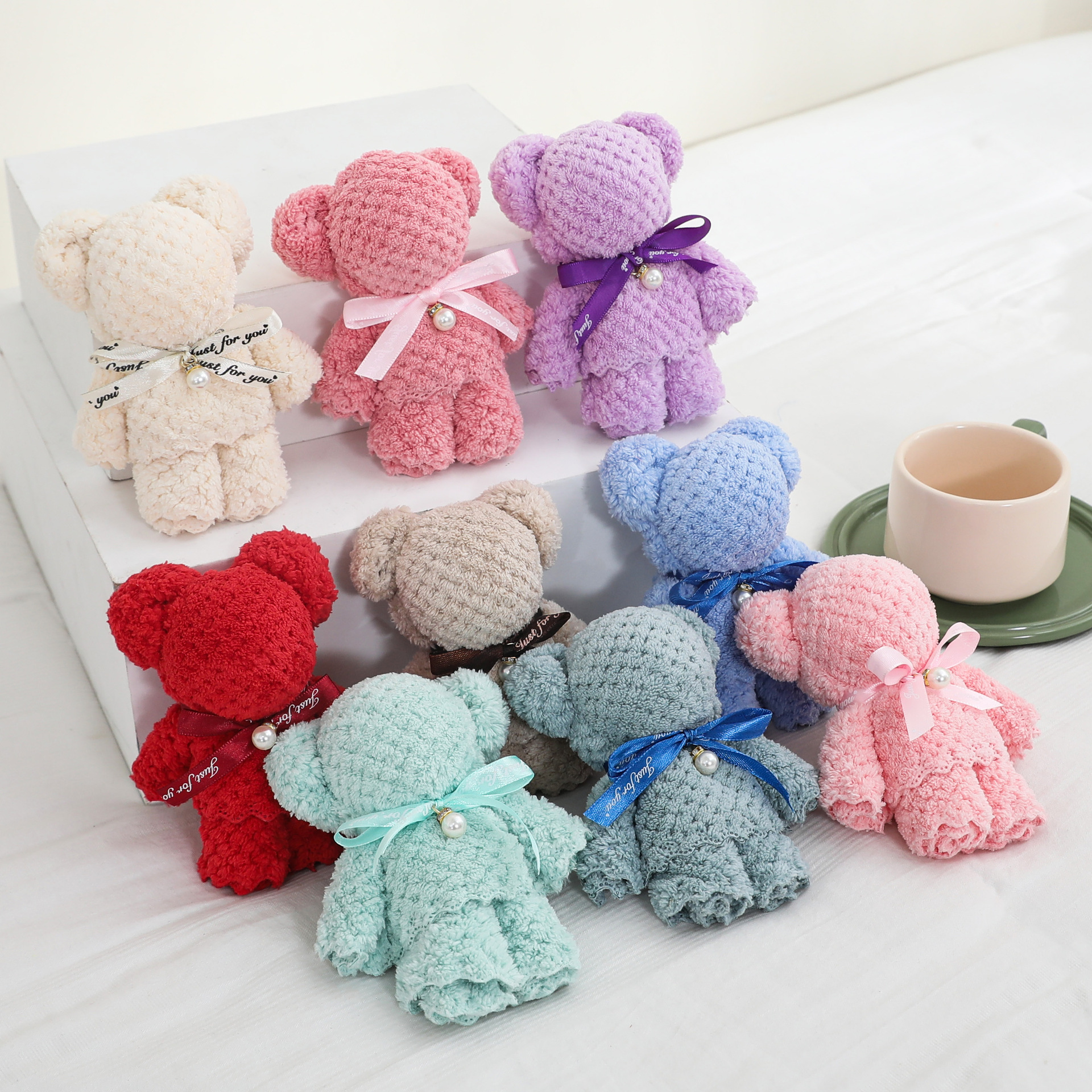 Подарочный медвежонок из кораллового флиса в форме ананаса с упаковкой OPP, полотенце для рук, подарок на праздник